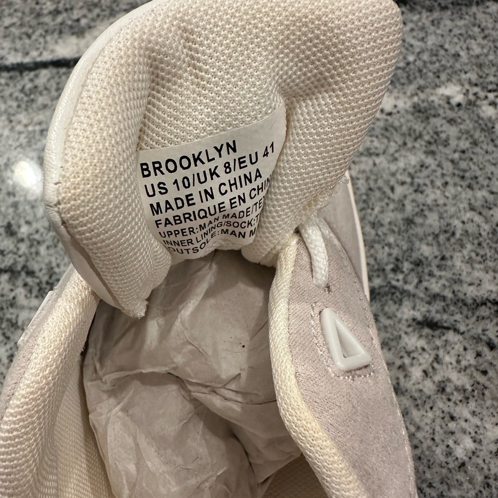 JustFab White and Lavender Sneakers - Picture 4 of 4